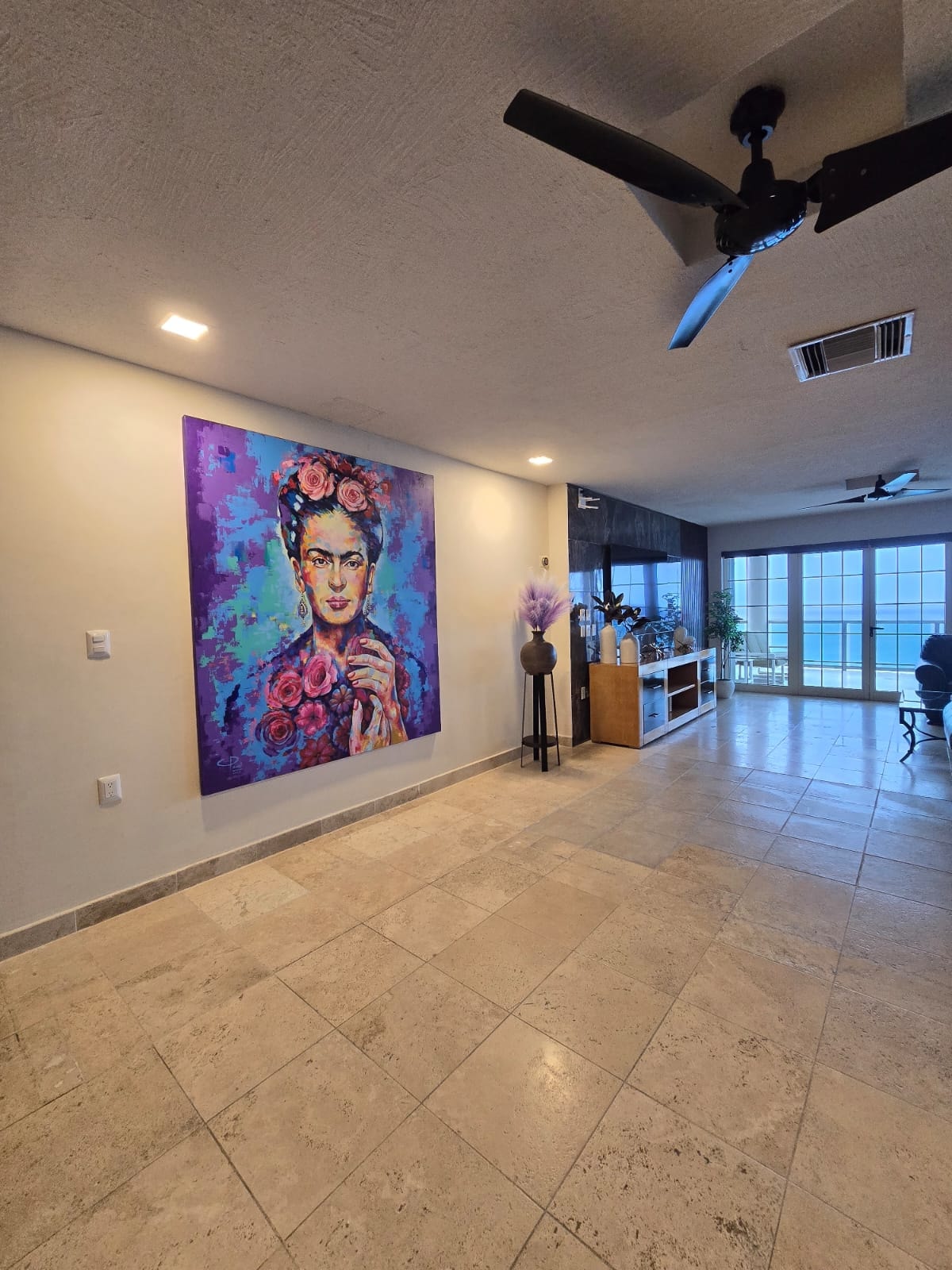 Interior living space at The Mansion at El Cantil